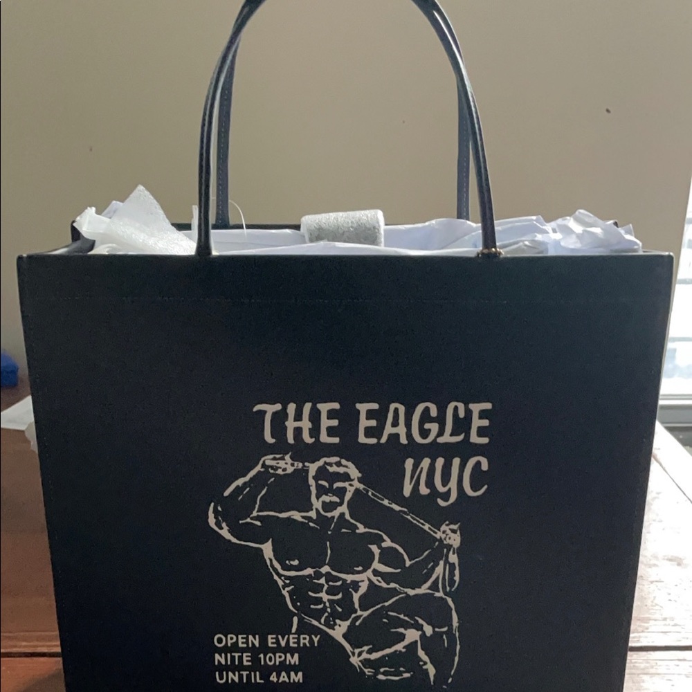 NWT Coach 1941 The Eagle NYC Cashin Carry 32 Tote Black Glovetanned Leather Rare